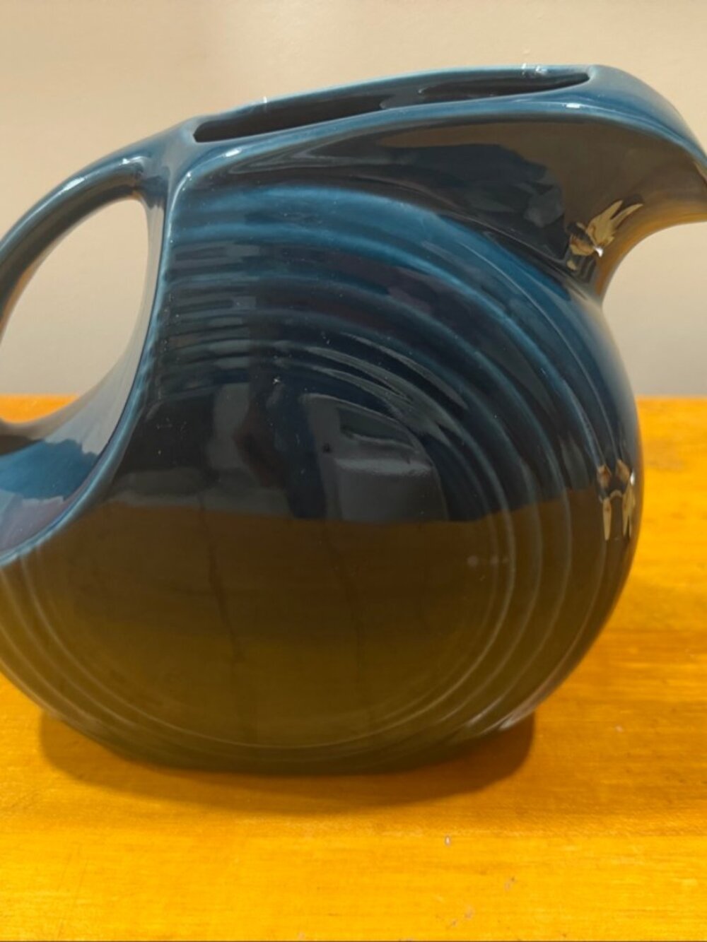 Fiesta Juniper Large Disc Pitcher 67oz HLC USA Homer Laughlin